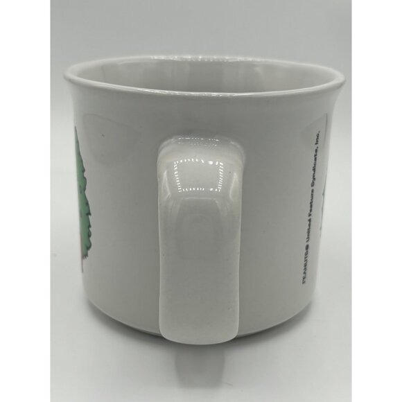 Vintage Snoopy Christmas Wreath Mug Charlie Brown Tea, Coffee, Hot Cocoa Oversiz - Picture 9 of 11